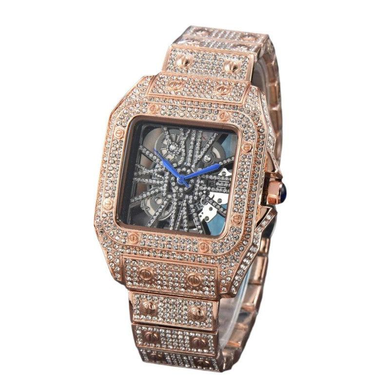 Women's Watch Golden and Silver Color Metal Strap with Diamond Fashion-Women Watches-Yes Yar FZE LLC-1 Style-Yes Yar FZE LLC