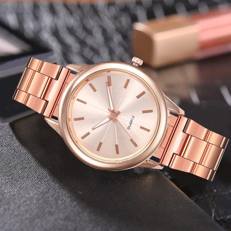 Women's Stainless Steel Quartz Watch-Artificial Jewelry-Yes Yar FZE LLC-Yes Yar FZE LLC