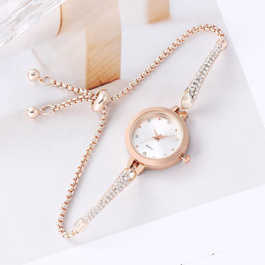 Women Quartz Watch Diamond Inlaid Bracelet Sleek Sophisticated Watch-Women Watches-Yes Yar FZE LLC-Yes Yar FZE LLC