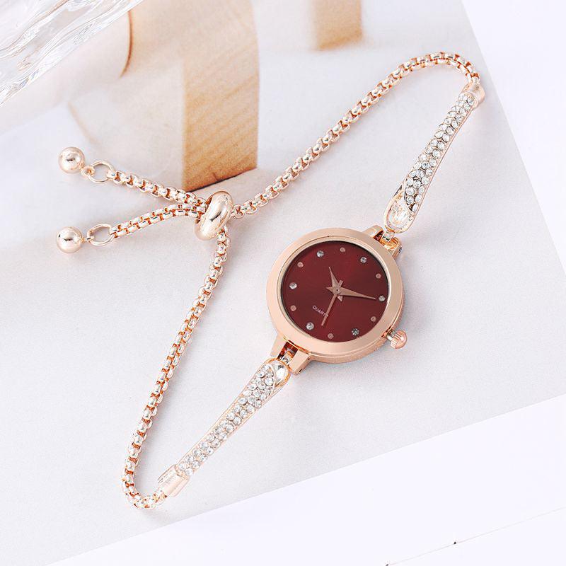 Women Quartz Watch Diamond Inlaid Bracelet Sleek Sophisticated Watch-Women Watches-Yes Yar FZE LLC-Yes Yar FZE LLC