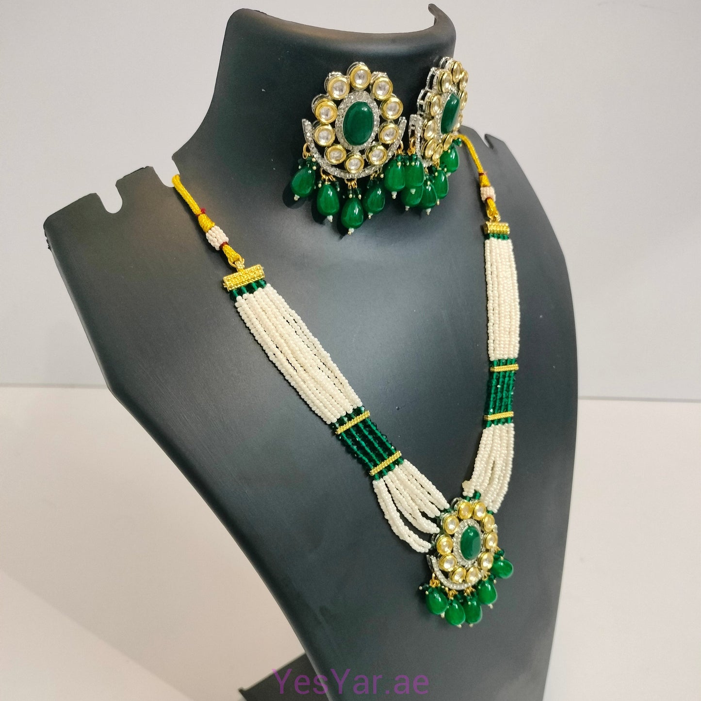 A1 Women Neckless with Earnings Pair Set Elegant Royal for Festival Celebration & Wedding