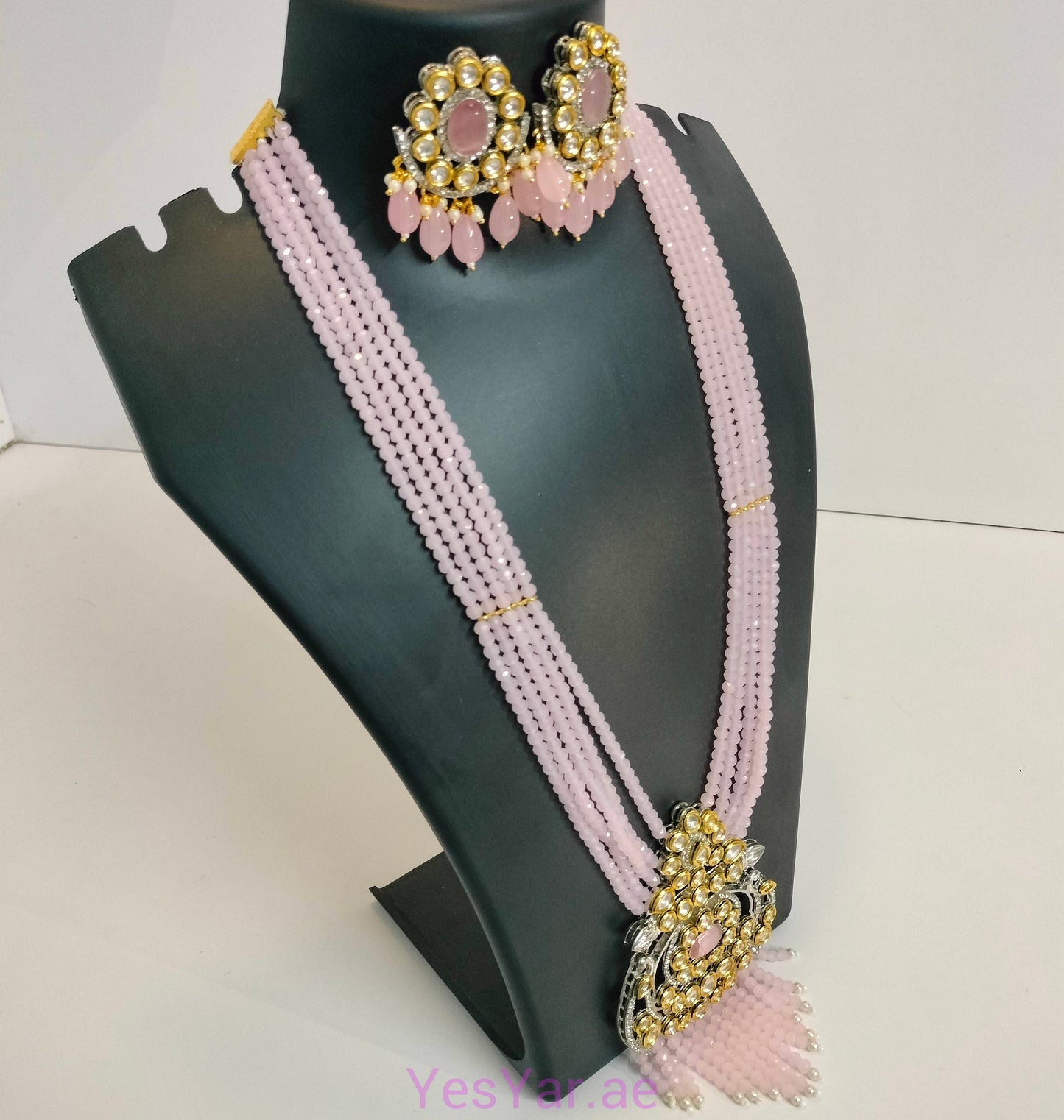 A1 Women Neckless with Earnings Pair Set Elegant Royal for Festival Celebration & Wedding