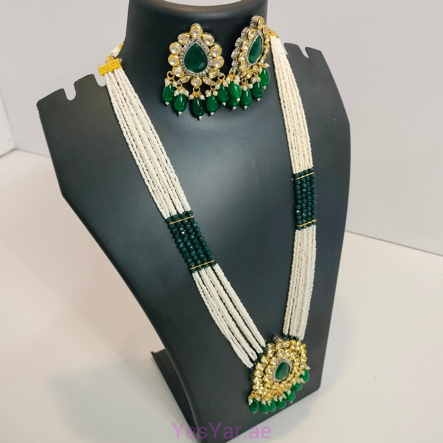 A1 Women Neckless with Earnings Pair Set Elegant Royal for Festival Celebration & Wedding