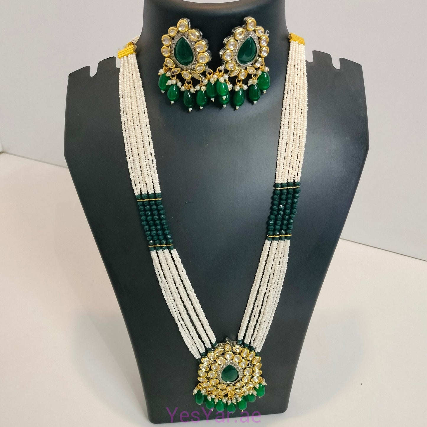 A1 Women Neckless with Earnings Pair Set Elegant Royal for Festival Celebration & Wedding