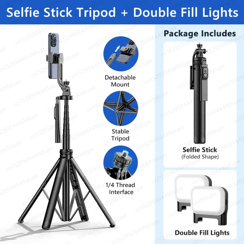 Smartphone Tripod for Light Camera Stand with Wireless Blue tooth Selfie Stick brackets