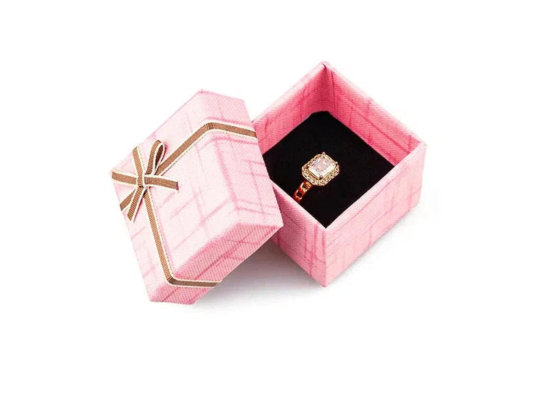 Box / Container with sponge inside for Jewels Case High Quality in 5 Candy Colors Best Gift presentation