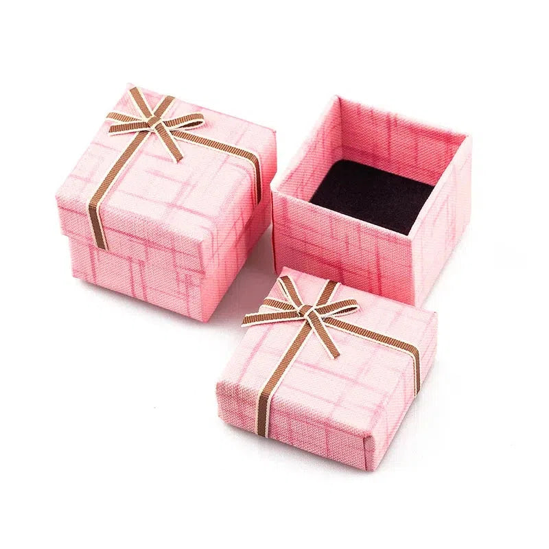 Box / Container with sponge inside for Jewels Case High Quality in 5 Candy Colors Best Gift presentation