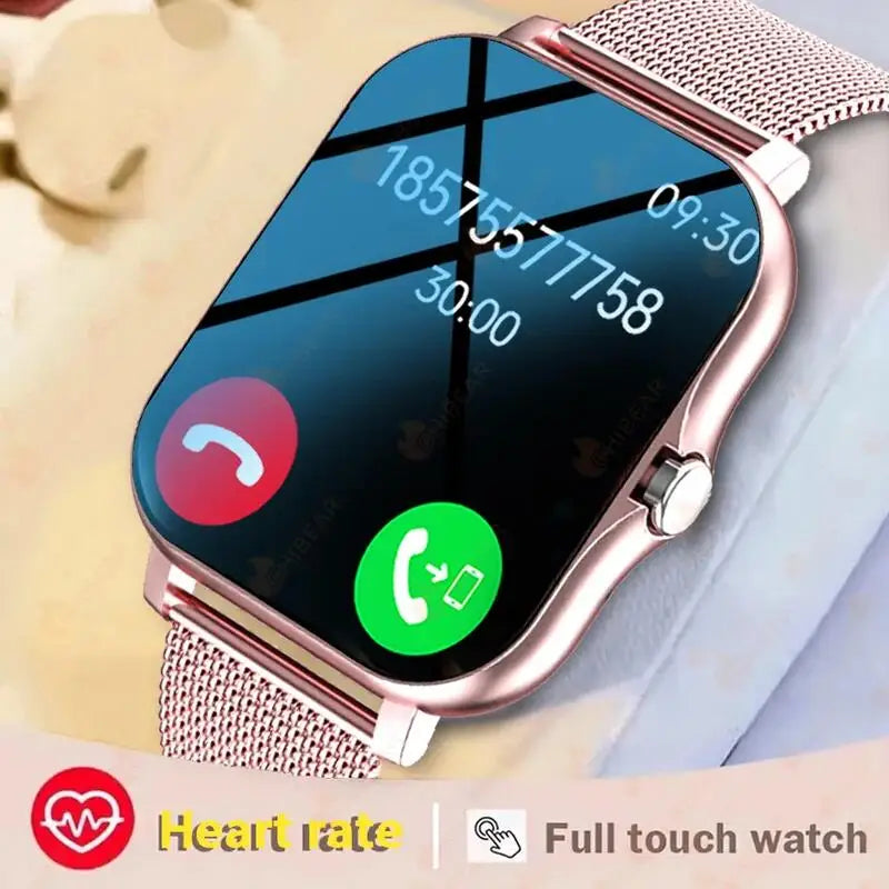 LIGE Smart Watch For Men Women Gift 1.44' Full Touch Screen Sports Fitness Watches Bluetooth Calls Digital Smartwatch Wristwatch