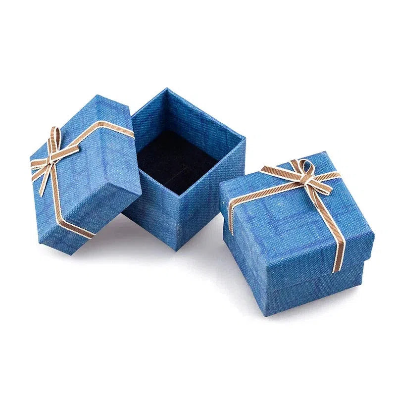 Box / Container with sponge inside for Jewels Case High Quality in 5 Candy Colors Best Gift presentation