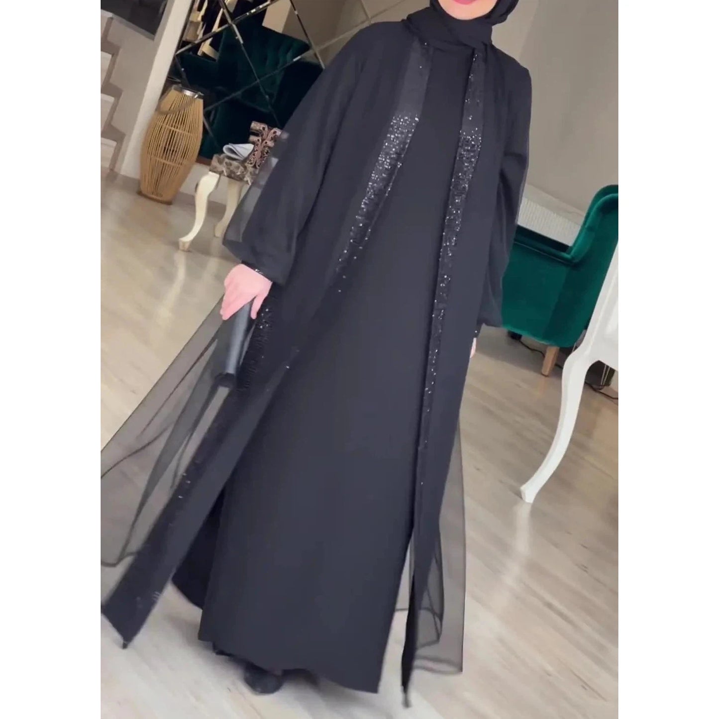 Abaya Muslim Women Dress Arabic Long Robe Islam Morocco Kaftan Abayas