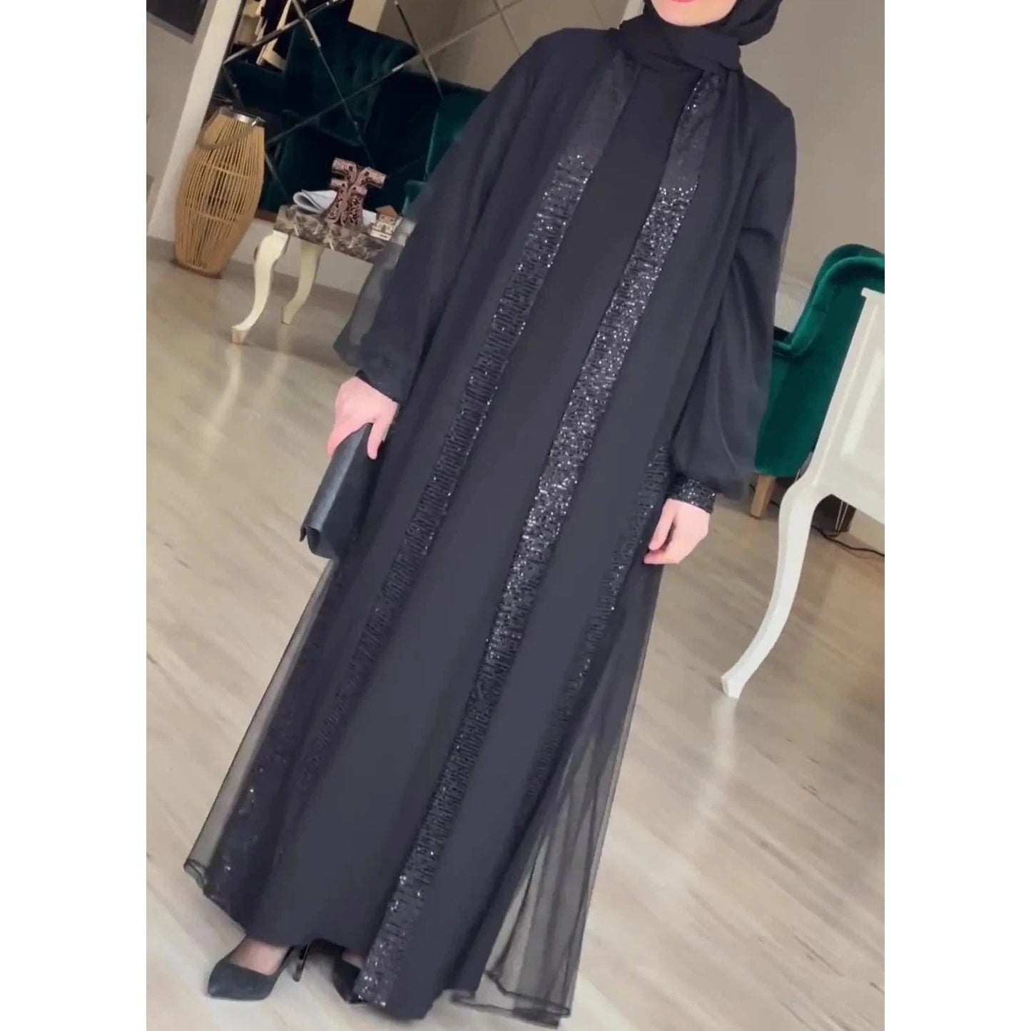 Abaya Muslim Women Dress Arabic Long Robe Islam Morocco Kaftan Abayas