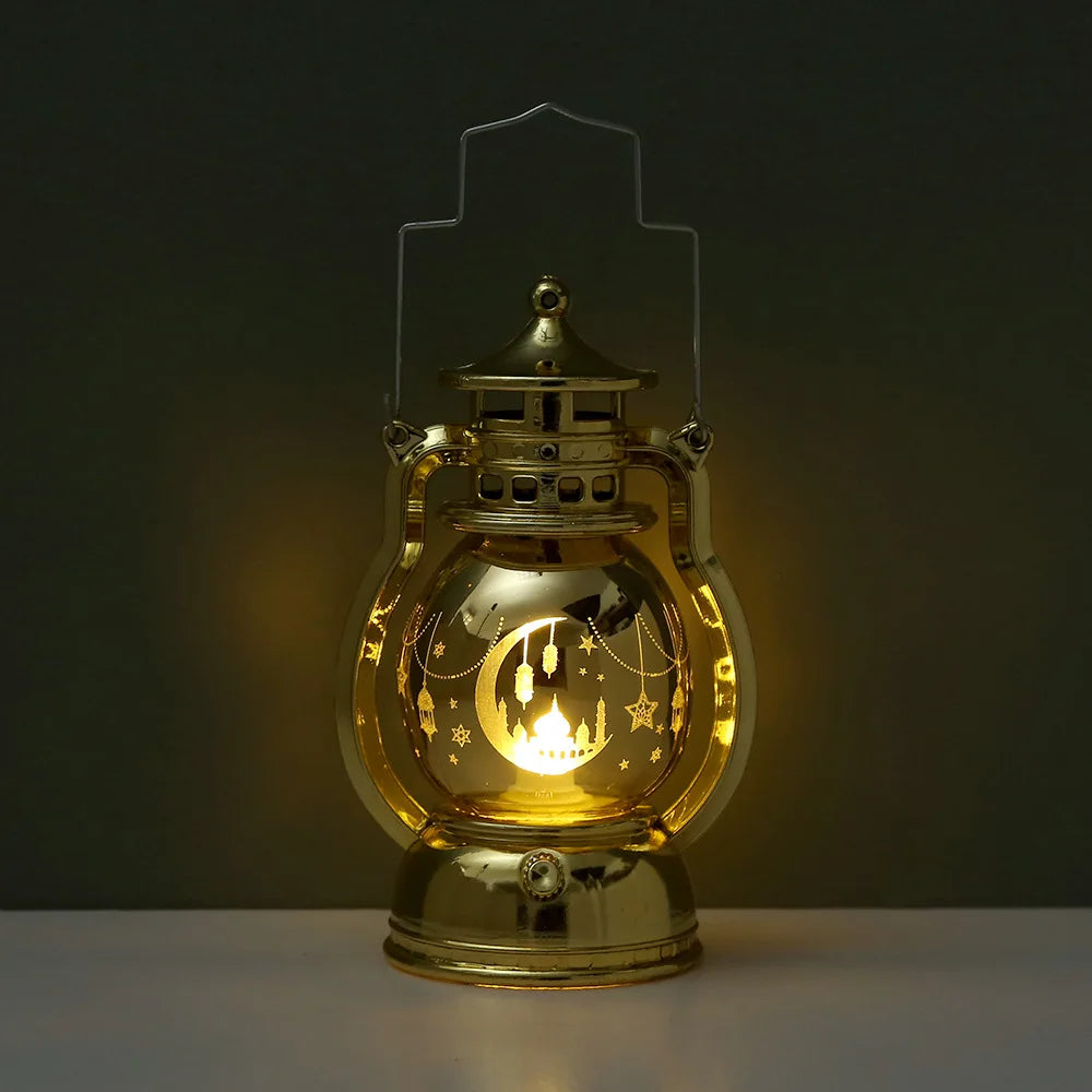 Ramadan LED Lantern Light Eid Mubarak Decoration for Home Party Ramadan Kareem Decor EID Al Adha