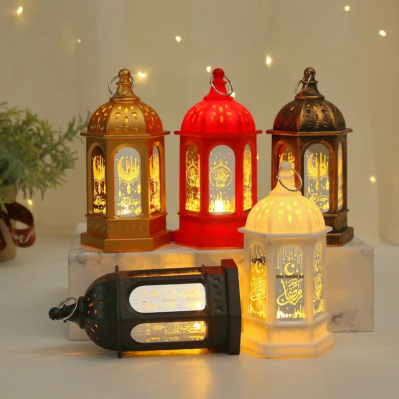 Ramadan LED Lantern Light Eid Mubarak Decoration for Home Party Ramadan Kareem Decor EID Al Adha