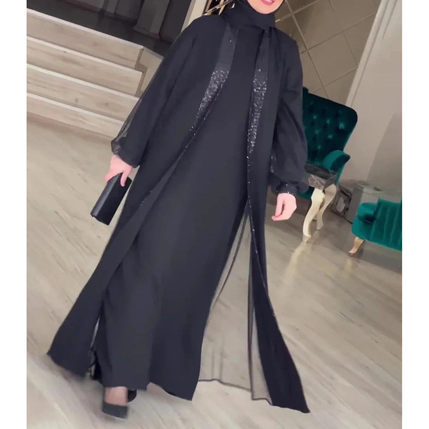 Abaya Muslim Women Dress Arabic Long Robe Islam Morocco Kaftan Abayas