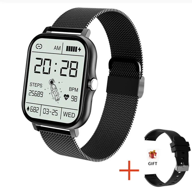 LIGE 2024 Smart Watch For Men Women Gift Full Touch Screen Sports Fitness Watches Bluetooth Calls Digital Smartwatch Wristwatch