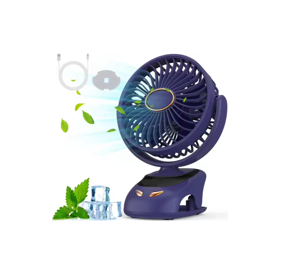 Desktop Fan USB Clip Fan Portable Charging Silent Mini Electric fan (Delivery within UAE only)