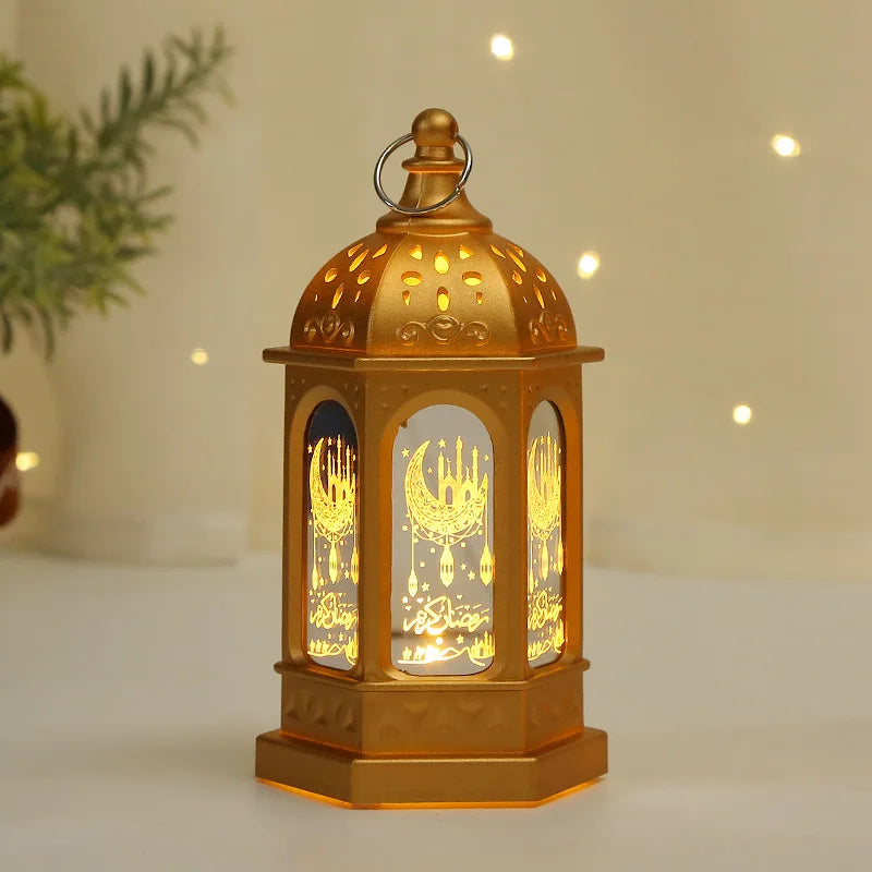 Ramadan LED Lantern Light Eid Mubarak Decoration for Home Party Ramadan Kareem Decor EID Al Adha