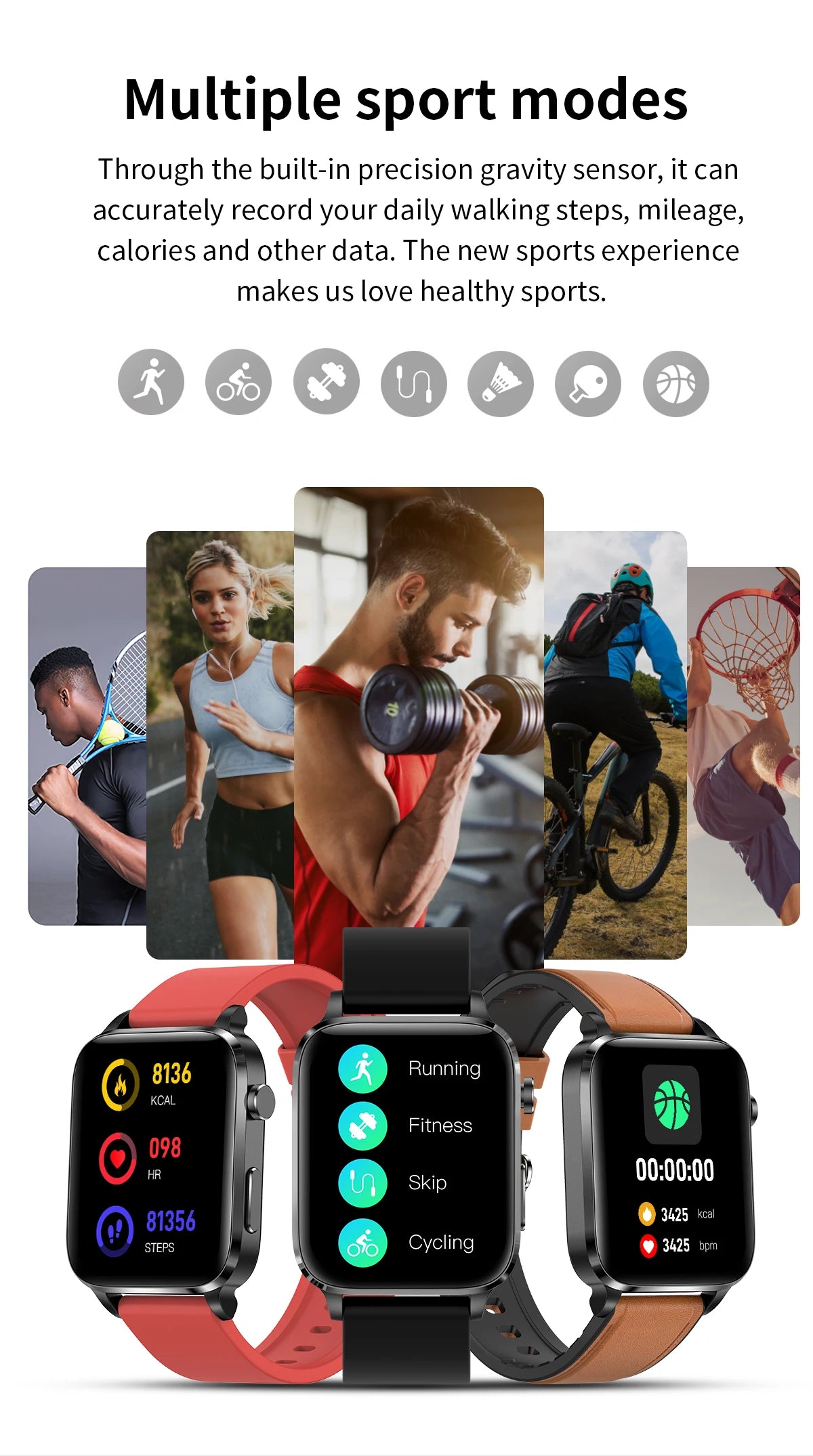 Lige New Men Smart Watch Laser Treatment Health Heart Rate Blood Pressure Waterproof Sport Watch Body Temperature Smartwatch Men